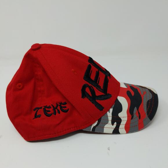 New Era 9Forty Cincinnati Reds Red Camo Snapback Hat Size Child Embroidered Logo - Picture 6 of 12